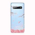 For Samsung Galaxy S10 5G Shockproof Painted TPU Protective Case(Cherry Blossoms) - 1