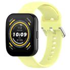 For Amazfit Bip 5 Silicone Replacement Watch Band, Size:L Size(Yellow) - 1