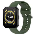 For Amazfit Bip 5 Silicone Watch Band, Size:L Size(Army Green) - 1