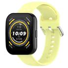 For Amazfit Bip 5 Silicone Replacement Watch Band, Size:S Size(Yellow) - 1