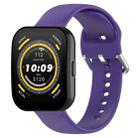 For Amazfit Bip 5 Silicone Replacement Watch Band, Size:S Size(Purple) - 1