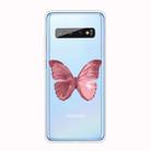 For Samsung Galaxy S10+ Shockproof Painted TPU Protective Case(Red Butterfly) - 1