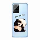 For Samsung Galaxy S20 Ultra Shockproof Painted TPU Protective Case(Tilted Head Panda) - 1