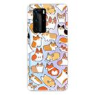 For Huawei P40 Shockproof Painted TPU Protective Case(Corgis) - 1