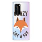 For Huawei P40 Shockproof Painted TPU Protective Case(Fox Head) - 1