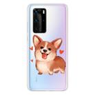 For Huawei P40 Shockproof Painted TPU Protective Case(Love Corgi) - 1