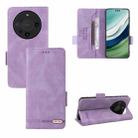 For Huawei Mate 60 Magnetic Clasp Leather Phone Case(Purple) - 1