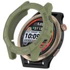 For Amazfit Cheetah / Cheetah Pro Armor Hollow Watch Protective Case(Jungle Green) - 1