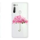 For Motorola Moto G8 TPU Pattern Soft Protective Case(Flower Umbrella) - 1