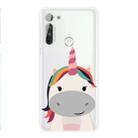 For Motorola Moto G8 TPU Pattern Soft Protective Case(Unicorn) - 1