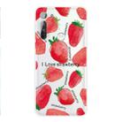 For Motorola Moto G8 TPU Pattern Soft Protective Case(Strawberry) - 1