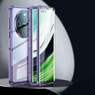 For Huawei Mate 60 Magnetic Double-side HD Tempered Glass Phone Case(Purple) - 1