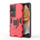 For vivo S18 5G Shockproof PC + TPU Holder Phone Case(Red) - 1