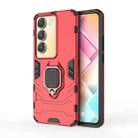 For vivo Y200e / Y100 IDN Shockproof PC + TPU Holder Phone Case(Red) - 1