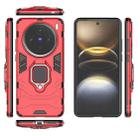 For vivo X100S Shockproof PC + TPU Holder Phone Case(Red) - 3