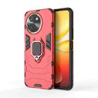 For vivo T3X 5G Shockproof PC + TPU Holder Phone Case(Red) - 1