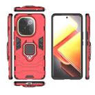 For vivo iQOO Z9s Pro Shockproof PC + TPU Holder Phone Case(Red) - 3