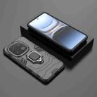For vivo iQOO 13 5G Shockproof PC + TPU Holder Phone Case(Black) - 2