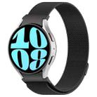 For Samsung Galaxy Watch 6 Button Style Milan Magnetic Metal Watch Band(Black) - 1