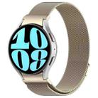 For Samsung Galaxy Watch 6 Button Style Milan Magnetic Metal Watch Band(Starlight Color) - 1