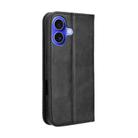 For iPhone 16 Plus Magnetic Buckle Retro Texture Leather Phone Case(Black) - 3