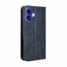 For iPhone 16 Plus Magnetic Buckle Retro Texture Leather Phone Case(Blue) - 3