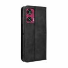 For Motorola Edge 50 Fusion 5G Magnetic Buckle Retro Texture Leather Phone Case(Black) - 3