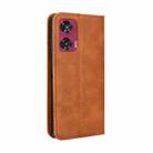 For Motorola Edge 50 Fusion 5G Magnetic Buckle Retro Texture Leather Phone Case(Brown) - 3