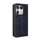 For Motorola Edge 50 Ultra 5G Magnetic Buckle Retro Texture Leather Phone Case(Blue) - 3