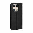 For Motorola Moto X50 Ultra 5G Magnetic Buckle Retro Texture Leather Phone Case(Black) - 3