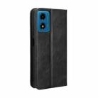 For Motorola Moto G24 / G24 Power Magnetic Buckle Retro Texture Leather Phone Case(Black) - 3