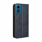 For Motorola Moto G24 / G24 Power Magnetic Buckle Retro Texture Leather Phone Case(Blue) - 3