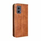 For Motorola Edge 2024 5G Magnetic Buckle Retro Texture Leather Phone Case(Brown) - 3