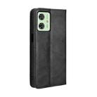 For Motorola Moto G54 5G / G54 Power Magnetic Buckle Retro Texture Leather Phone Case(Black) - 3