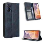 For Motorola Moto G85 5G / S50 Neo 5G Magnetic Buckle Retro Texture Leather Phone Case(Blue) - 1