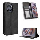 For Motorola S50 5G / Edge 50 Neo Magnetic Buckle Retro Texture Leather Phone Case(Black) - 1