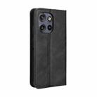 For Motorola S50 5G / Edge 50 Neo Magnetic Buckle Retro Texture Leather Phone Case(Black) - 3