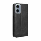 For Motorola Moto G45 5G / G34 5G Magnetic Buckle Retro Texture Leather Phone Case(Black) - 3