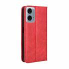 For Motorola Moto G45 5G / G34 5G Magnetic Buckle Retro Texture Leather Phone Case(Red) - 3