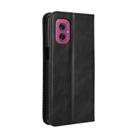 For Motorola Moto G55 5G Magnetic Buckle Retro Texture Leather Phone Case(Black) - 3