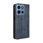 For Motorola Moto G 5G 2025 Magnetic Buckle Retro Texture Leather Phone Case(Blue) - 3