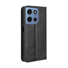 For Motorola Moto G Play 2025 Magnetic Buckle Retro Texture Leather Phone Case(Black) - 3