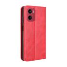 For Motorola Moto G05 4G / E15 4G Magnetic Buckle Retro Texture Leather Phone Case(Red) - 3