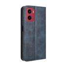 For Motorola Moto G05 4G / E15 4G Magnetic Buckle Retro Texture Leather Phone Case(Blue) - 3