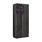 For Motorola Edge 60 Pro Magnetic Buckle Retro Texture Leather Phone Case(Black) - 3