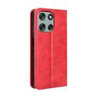 For Motorola Moto G56 / G66j / G66y 5G Magnetic Buckle Retro Texture Leather Phone Case(Red) - 3