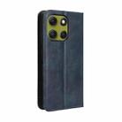 For Motorola Moto G86 5G Magnetic Buckle Retro Texture Leather Phone Case(Blue) - 3