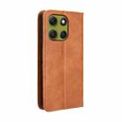 For Motorola Moto G86 5G Magnetic Buckle Retro Texture Leather Phone Case(Brown) - 3