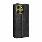 For Motorola Moto G86 Power 5G Magnetic Buckle Retro Texture Leather Phone Case(Black) - 3