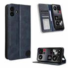 For Nothing CMF Phone 1 Magnetic Buckle Retro Texture Leather Phone Case(Blue) - 1